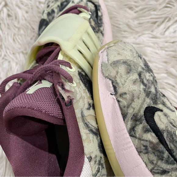 Nike Kevin Durant KD14 Surrealism Glow Sole Lime Ice Light Mulberry 300 Sneakers - Picture 11 of 12